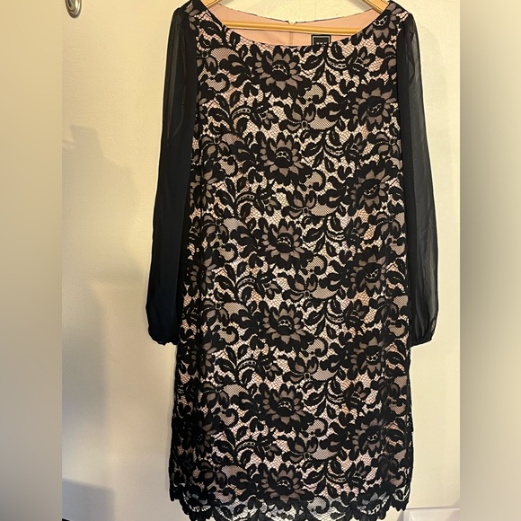 Jessica Howard Long Sheer Sleeve Lace Sheath Dress size 18 NWT - Picture 2 of 6